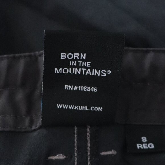 Kuhl Womens Sz 8 Black Convertible Hiking Cargo Pocket Outdoor Shorts Pants - Picture 14 of 16